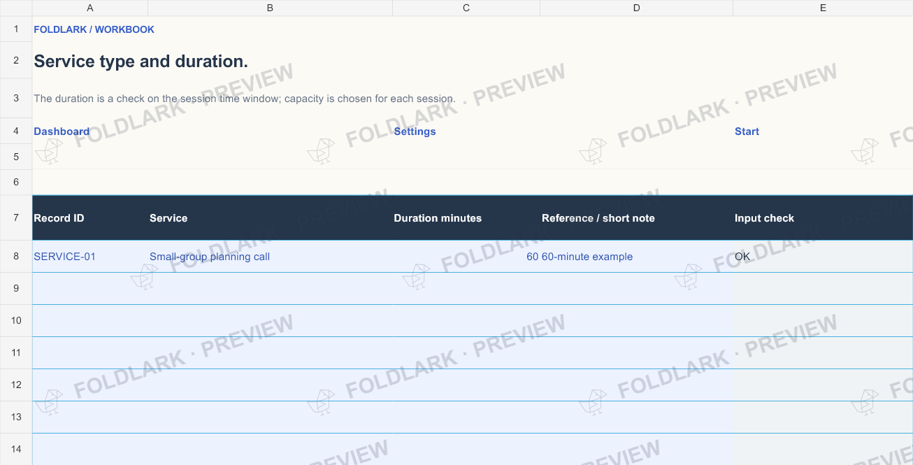 Services: actual marked preview