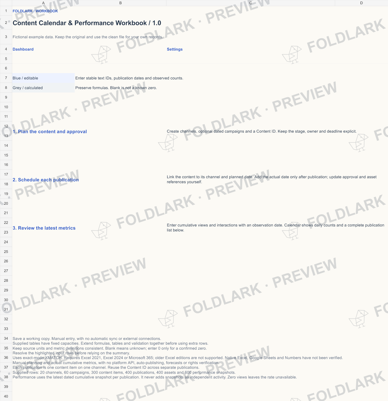 Start: actual marked preview