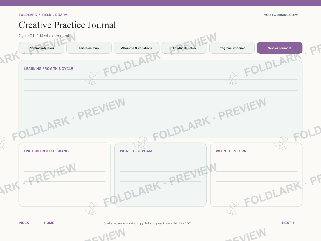 Next experiment: actual marked preview