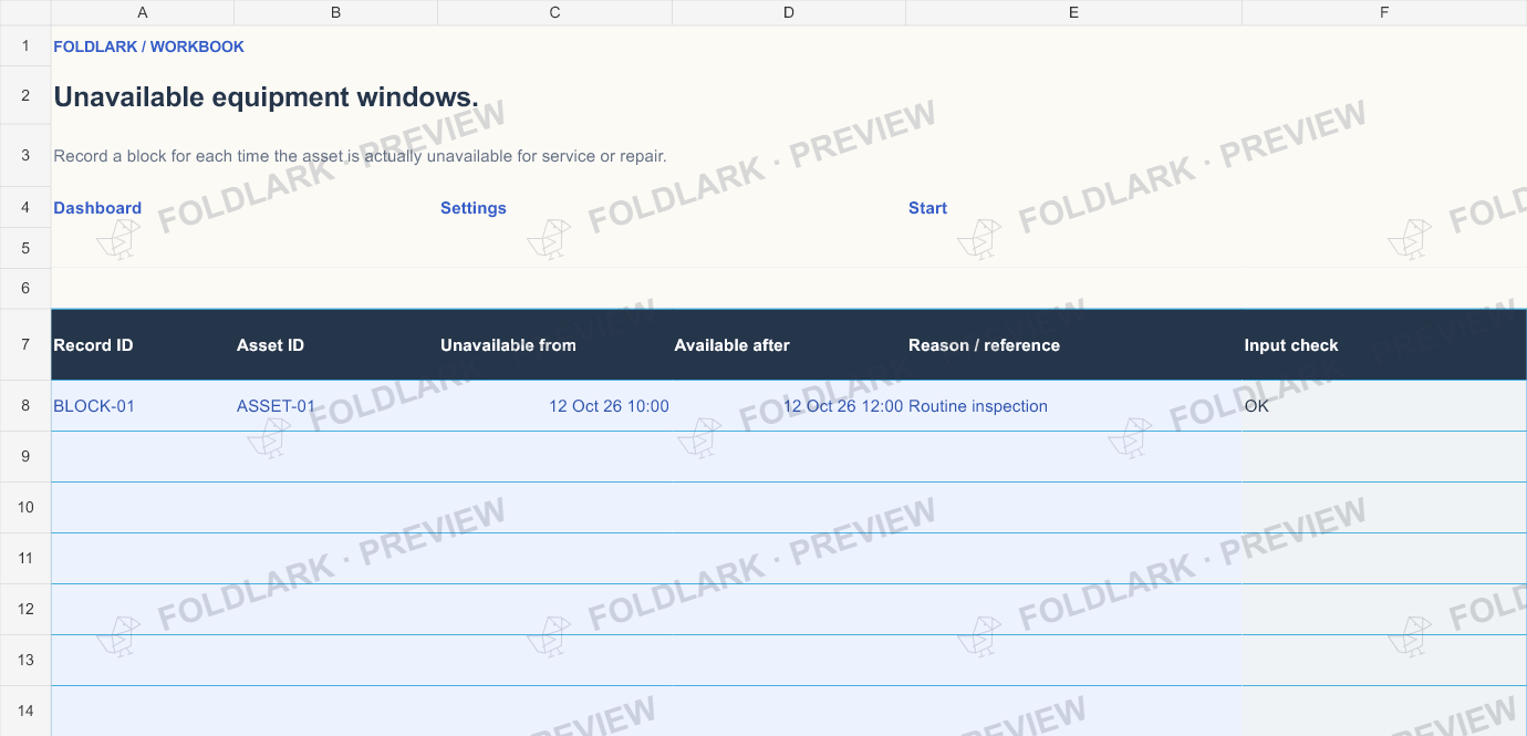 Service Blocks: actual marked preview