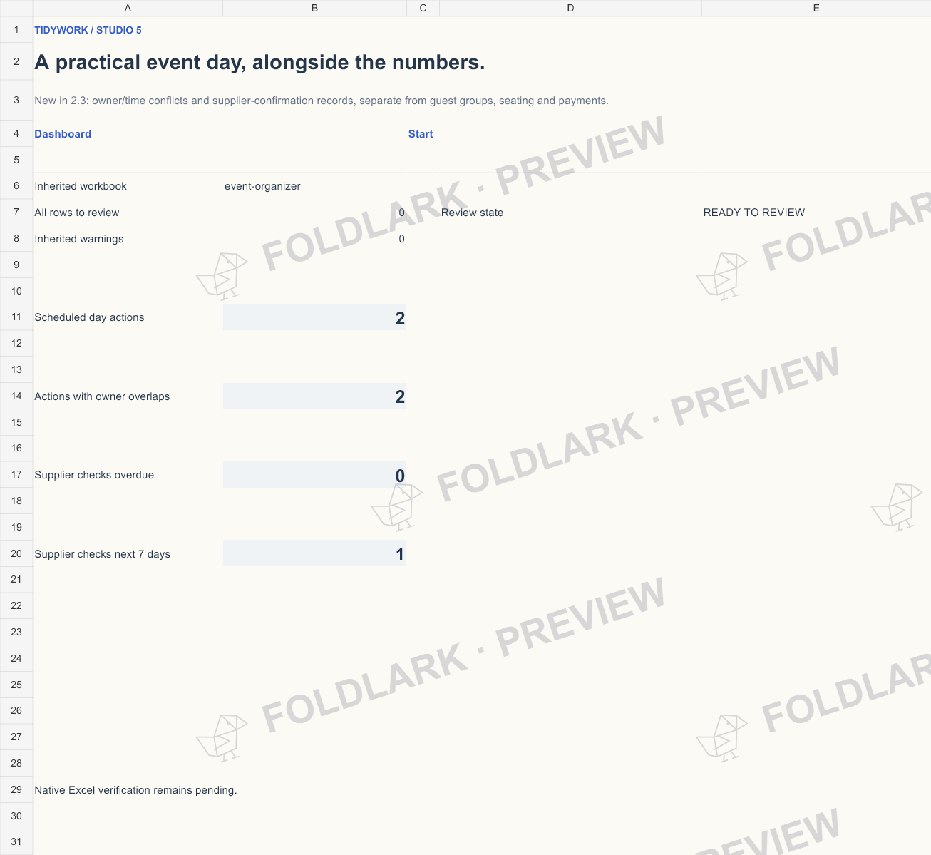 Studio 5 Review: actual marked preview