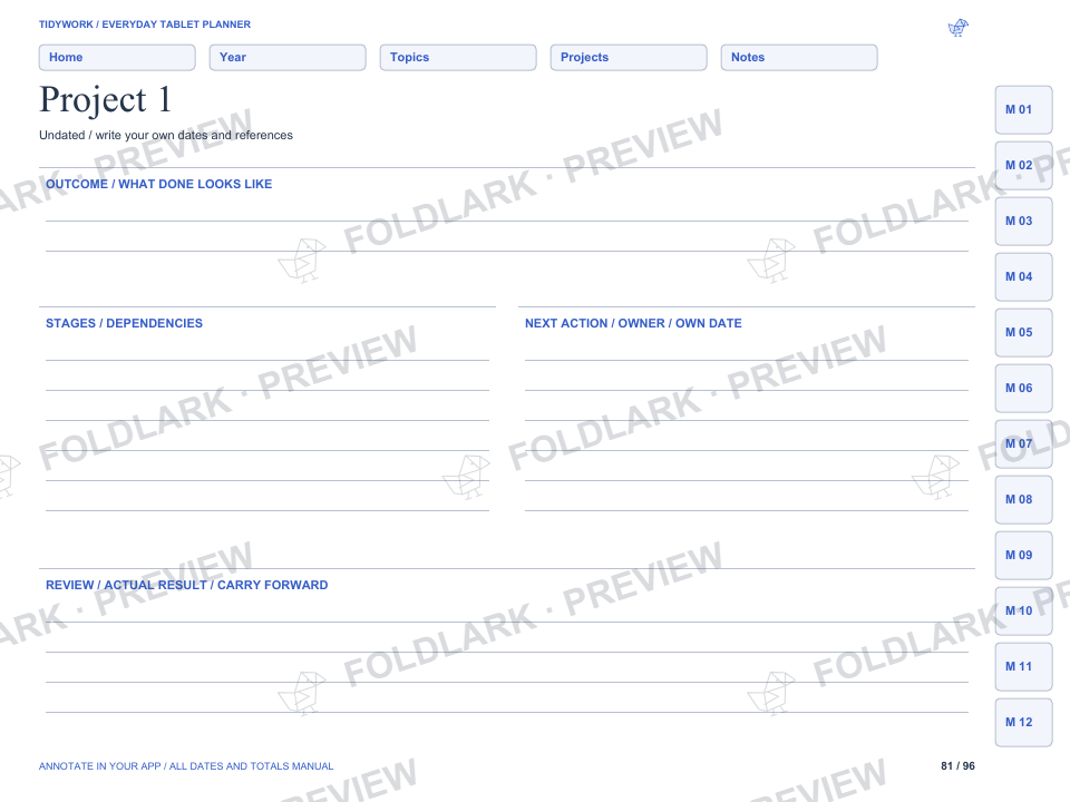 Project 1: actual marked preview