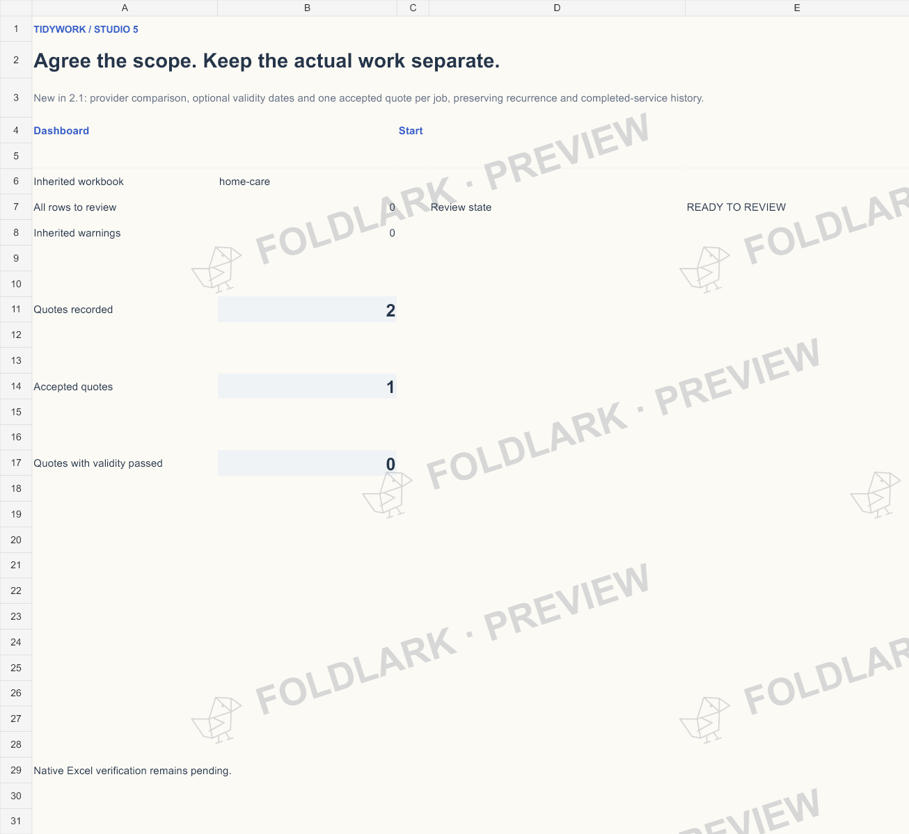 Studio 5 Review: actual marked preview