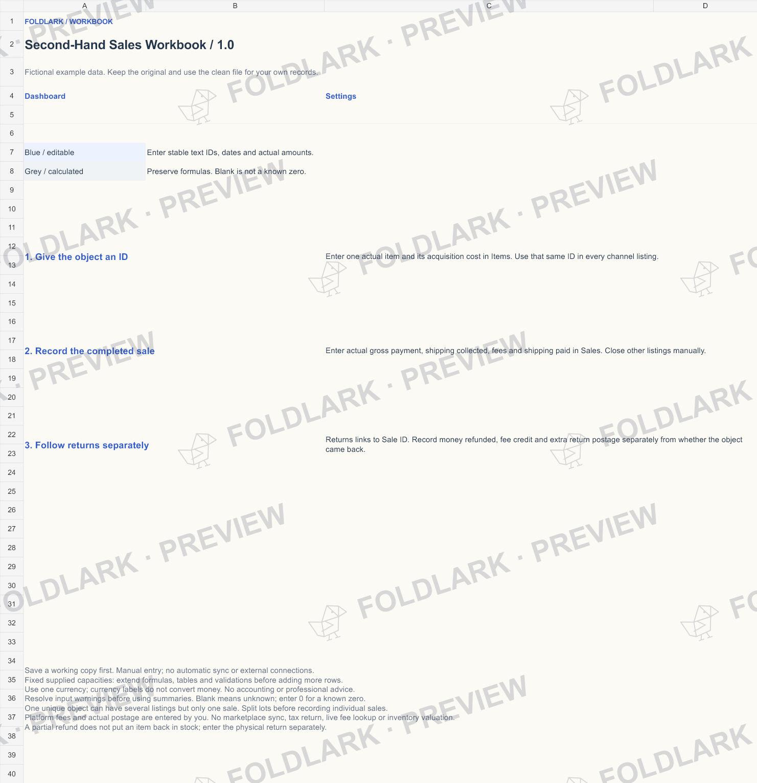 Start: actual marked preview