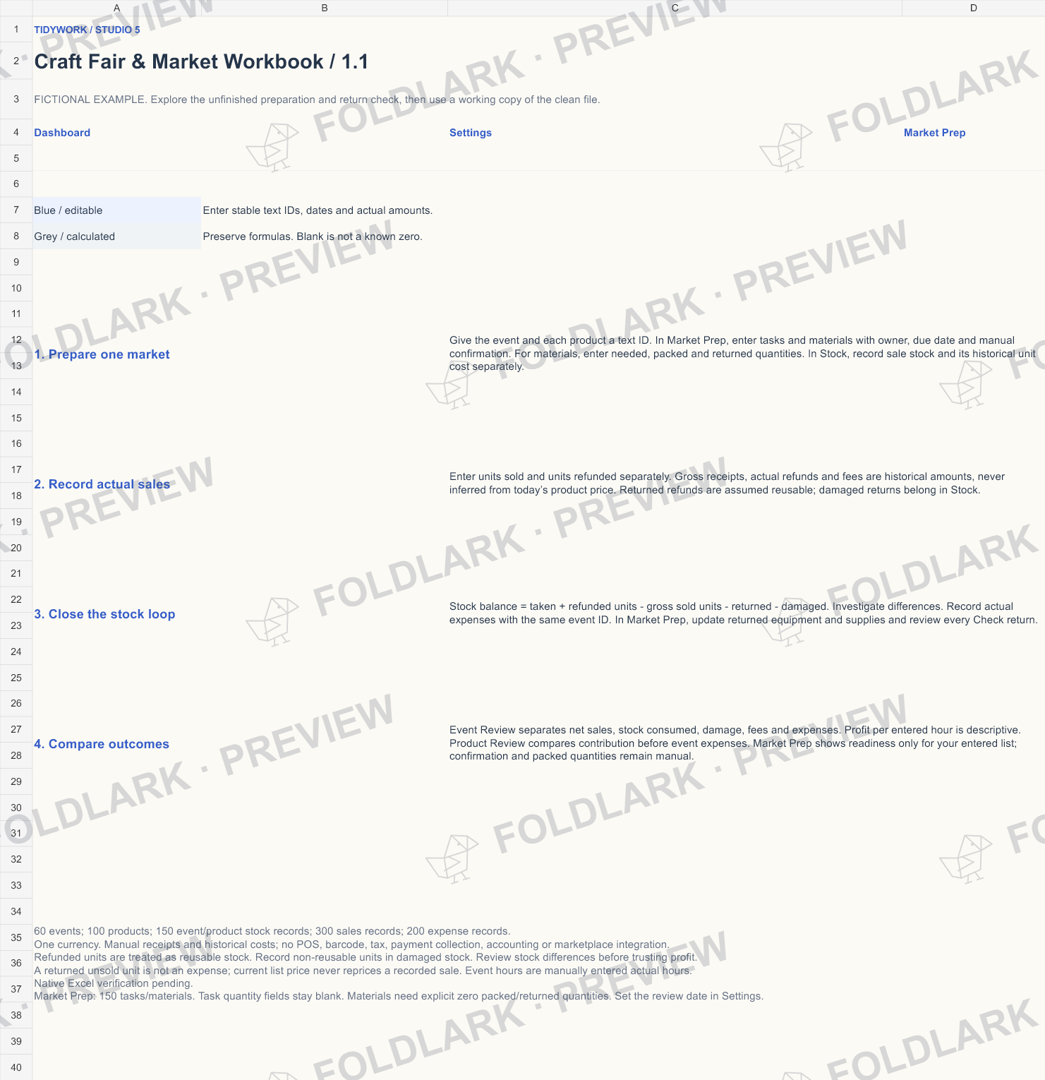 Start: actual marked preview