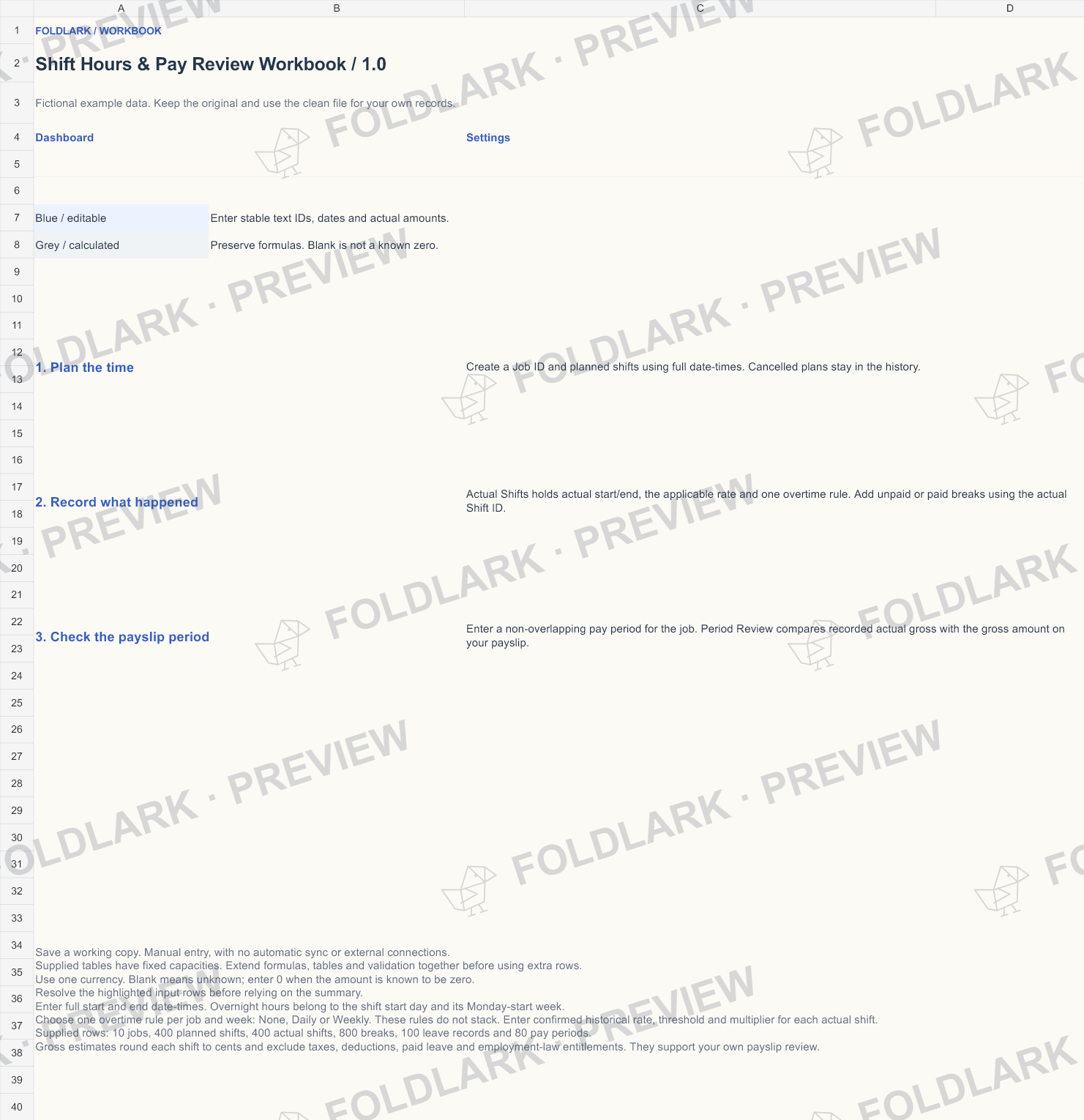 Start: actual marked preview