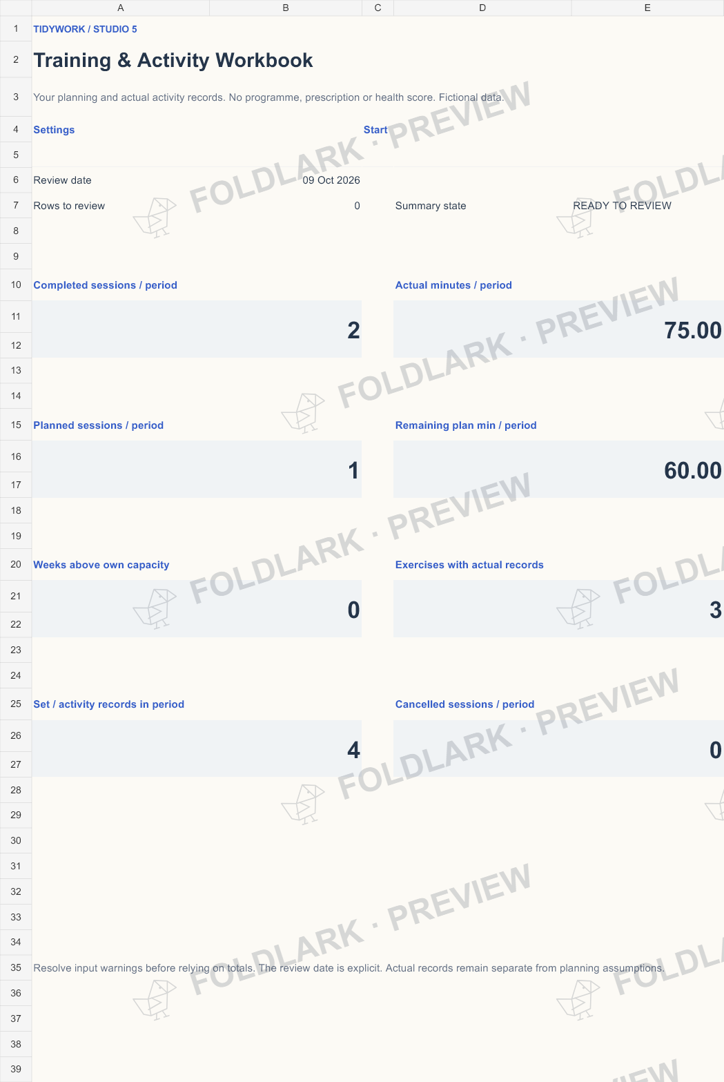 Dashboard: actual marked preview