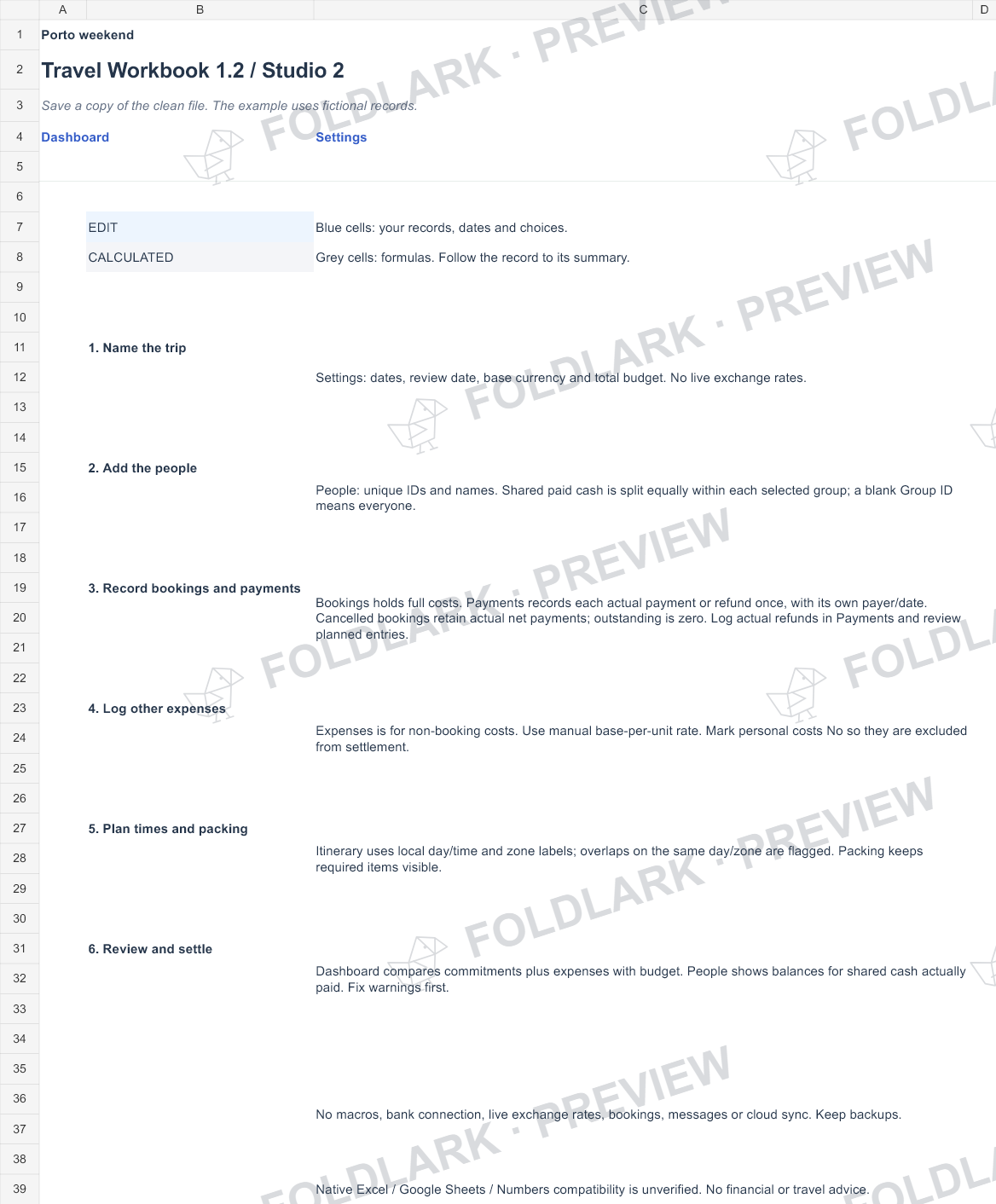 Start: actual marked preview