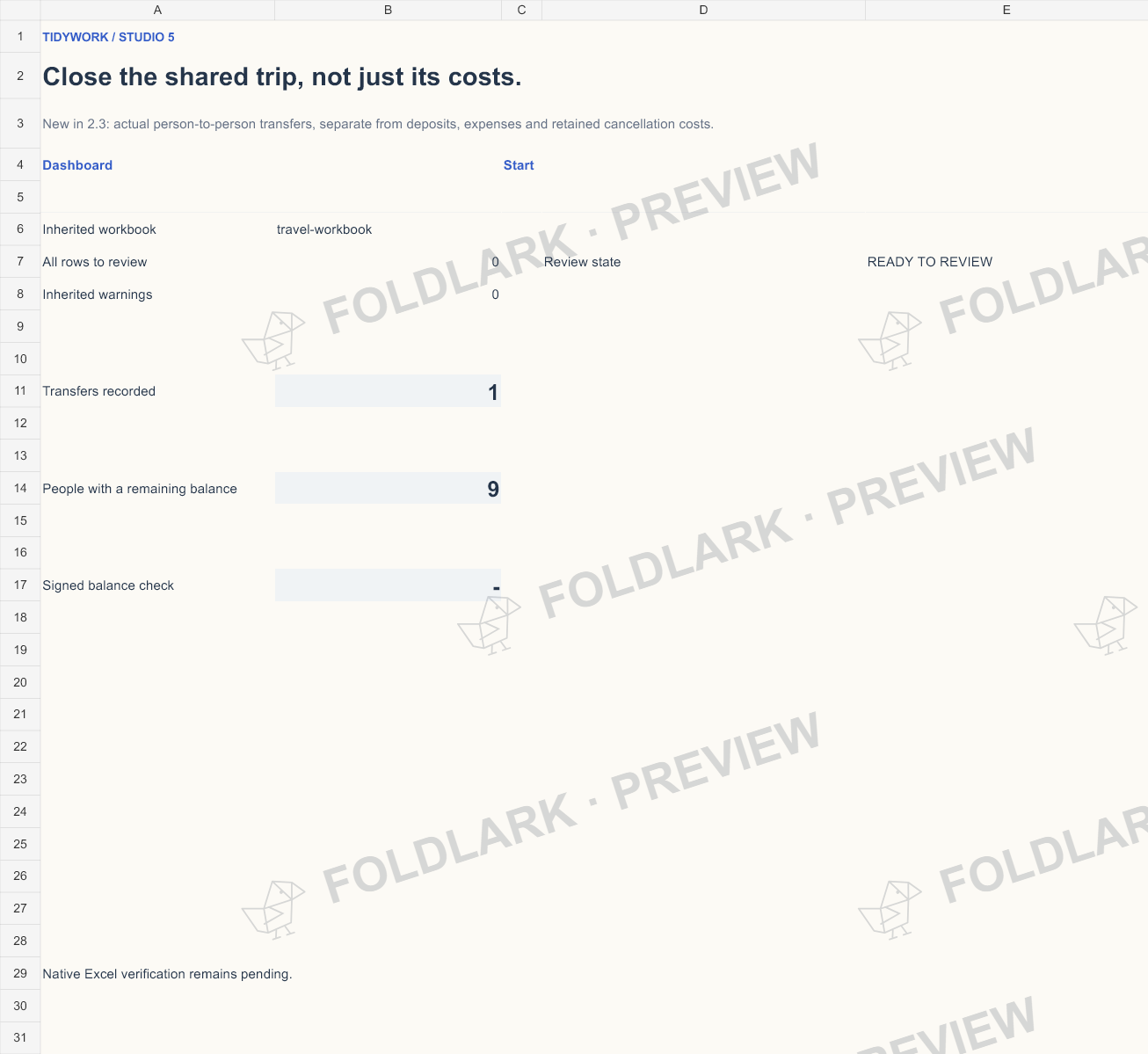 Studio 5 Review: actual marked preview