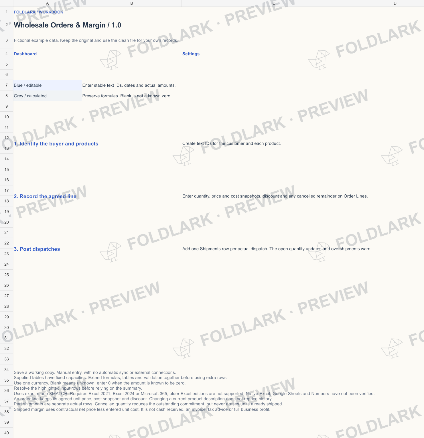 Start: actual marked preview