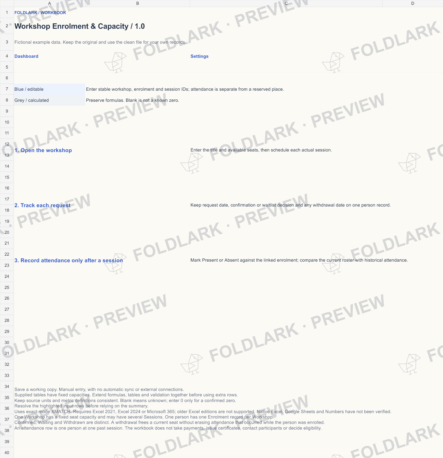 Start: actual marked preview