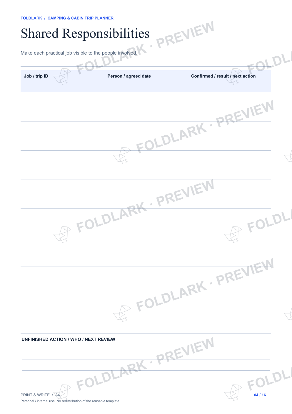 Shared Responsibilities: actual marked preview