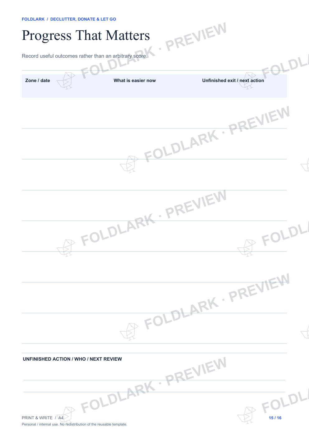 Progress That Matters: actual marked preview