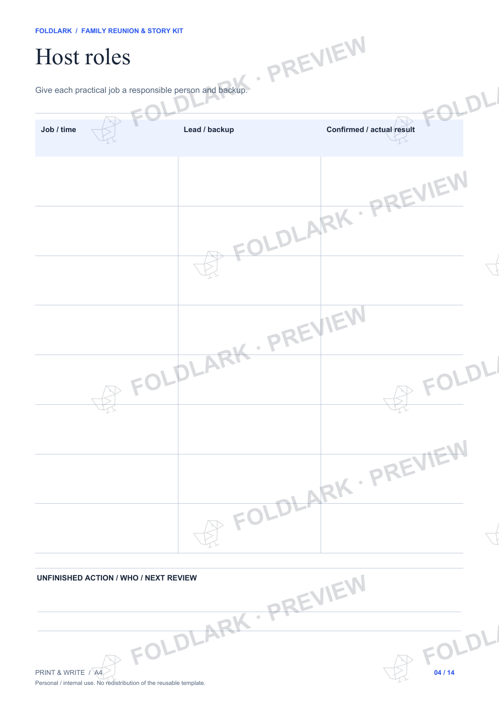 Host roles: actual marked preview