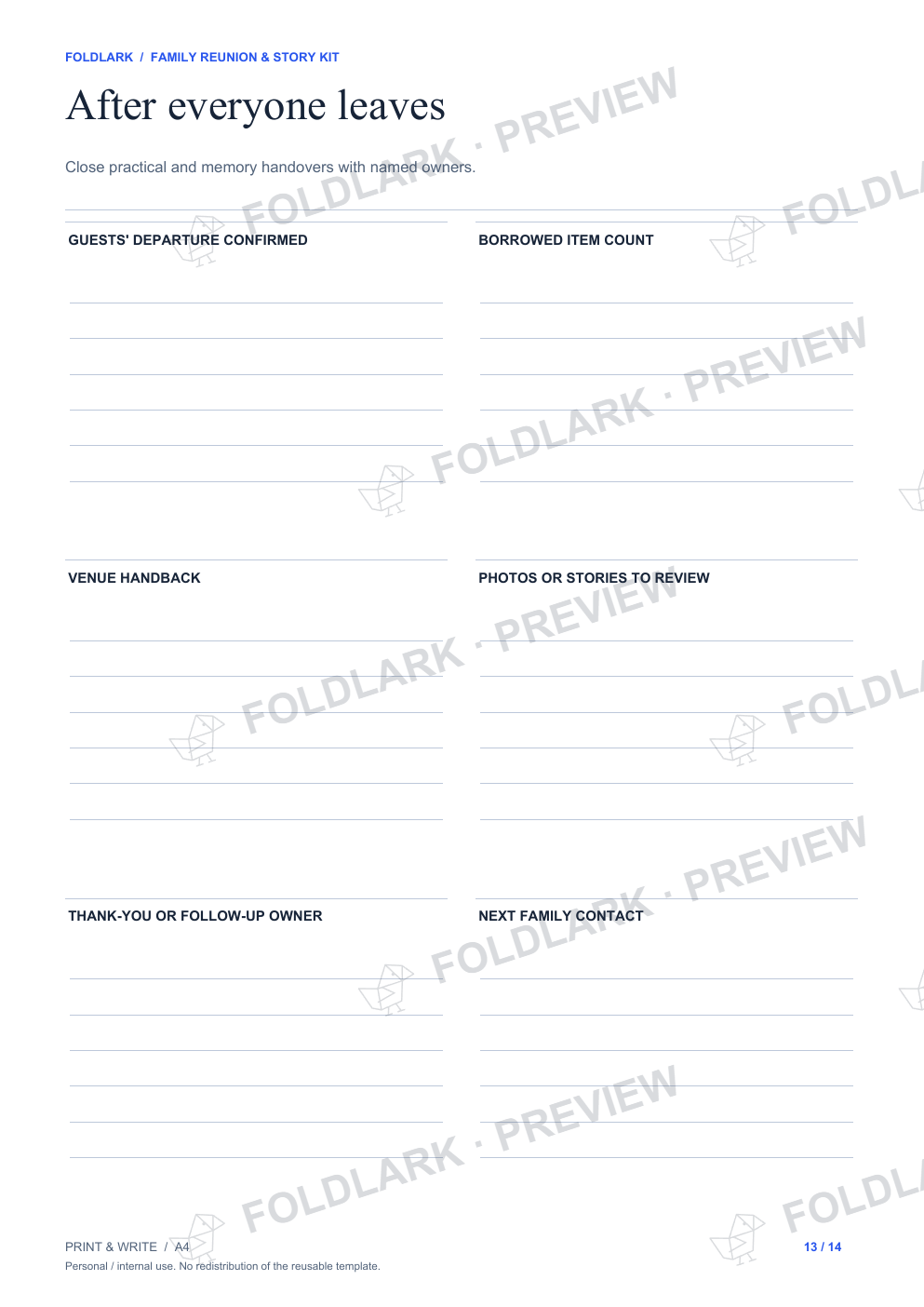 After everyone leaves: actual marked preview