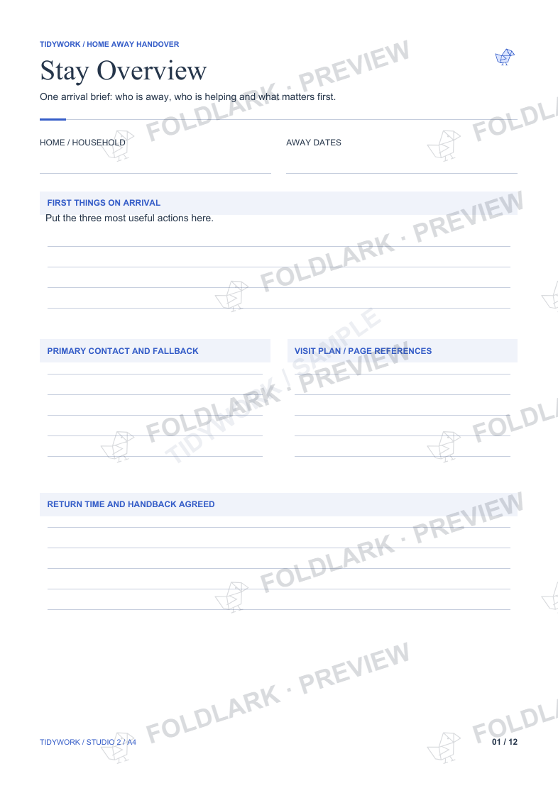Stay Overview / actual original PDF page