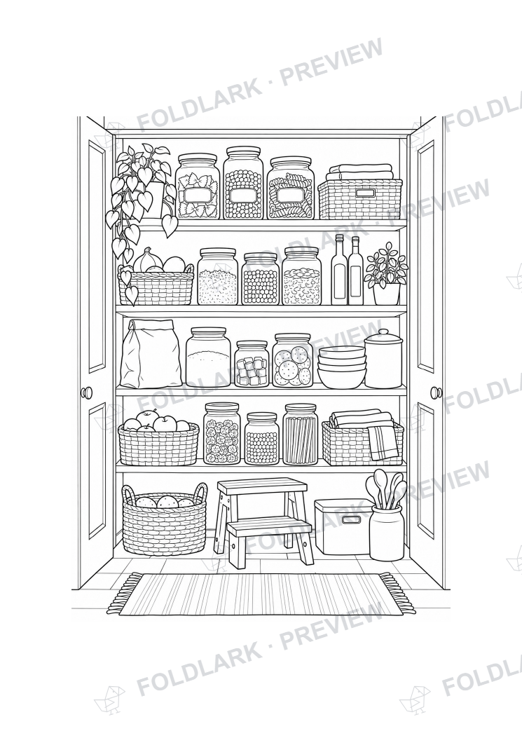 A shelf full of possibilities — actual protected outline preview