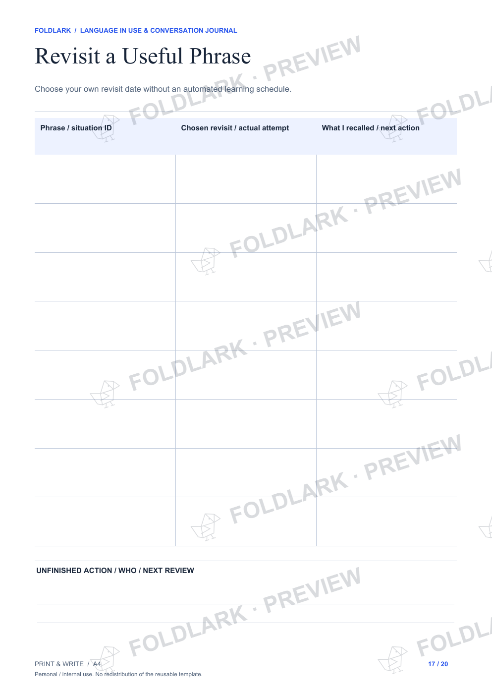 Revisit a Useful Phrase: actual marked preview