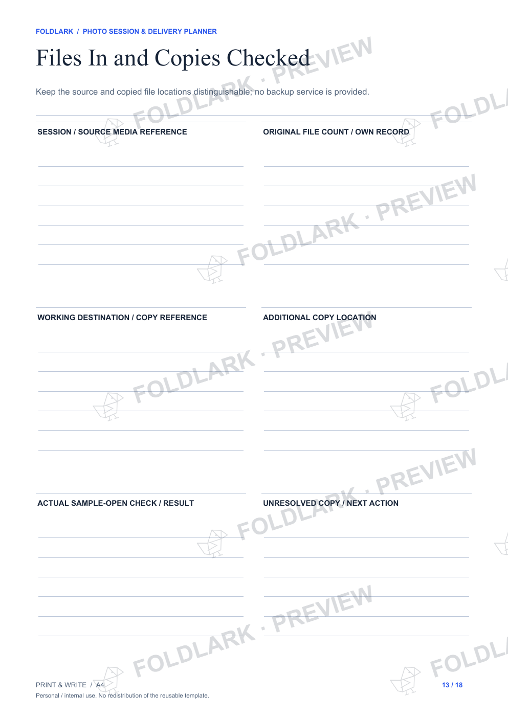 Files In and Copies Checked: actual marked preview