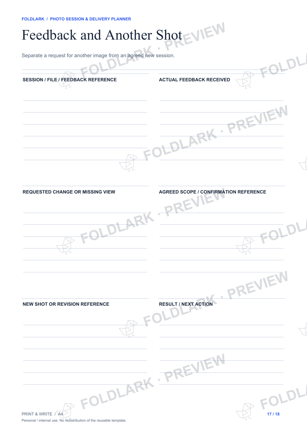 Feedback and Another Shot: actual marked preview