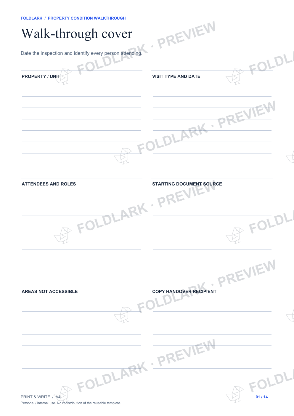 Walk-through cover: actual marked preview