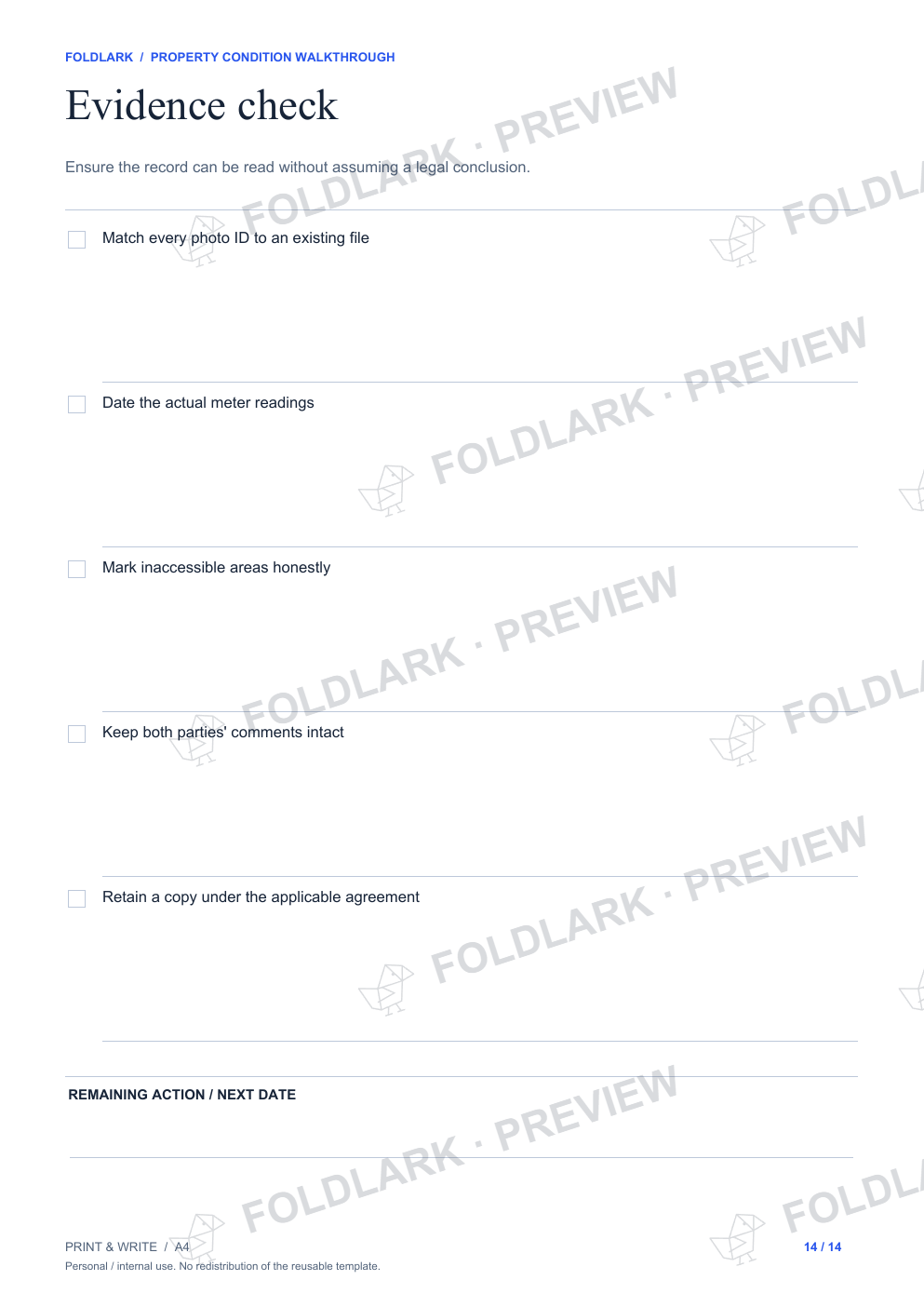 Evidence check: actual marked preview