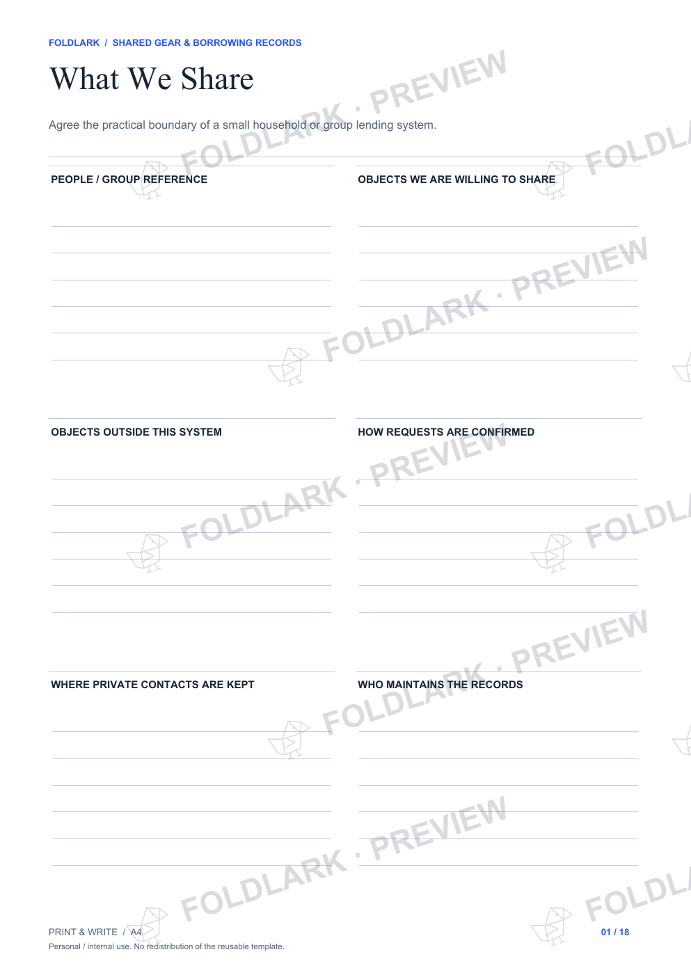 What We Share: actual marked preview
